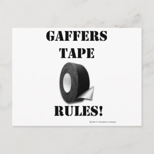 Gaffers Tape Rules Postkarte