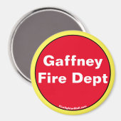 Gaffney Fire Dept Magnet (Vorderseite/Rückseite)