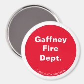 Gaffney Fire Dept. rot/weiß Magnet (Vorderseite/Rückseite)
