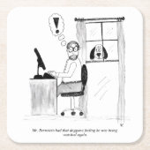 Gag Cartoon Paper Untersetzer (Vorderseite)