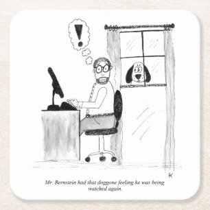 Gag Cartoon Paper Untersetzer