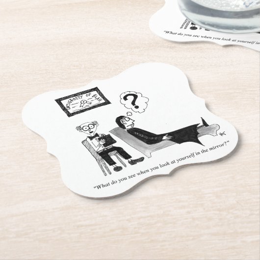 Gag Cartoon Paper Untersetzer (angewinkelt)