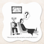 Gag Cartoon Paper Untersetzer (Vorderseite)