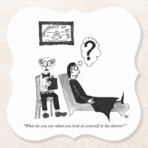 Gag Cartoon Paper Untersetzer