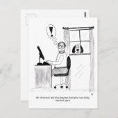 Gag Cartoon Postkarte (Vorne/Hinten)