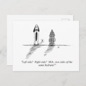 Gag Cartoon Postkarte (Vorne/Hinten)