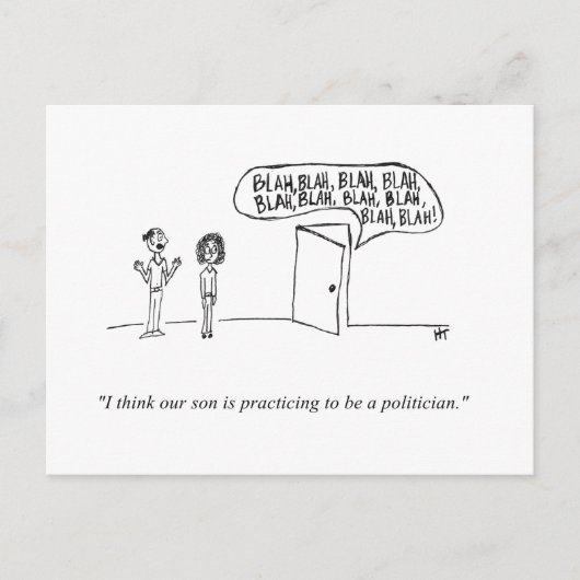 Gag Cartoon Postkarte (Vorderseite)