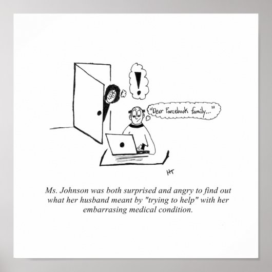 Gag Cartoon Print Poster (Vorne)