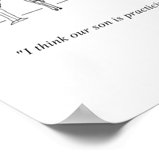 Gag Cartoon Print Poster (Ecke)