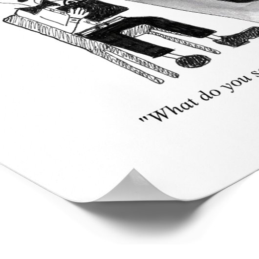 Gag Cartoon Print Poster (Ecke)