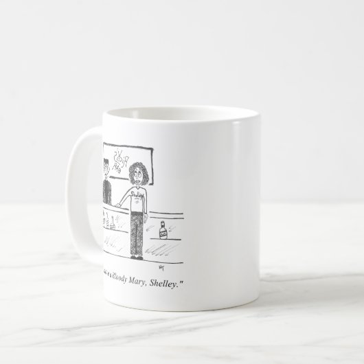 Gag Cartoon Tasse (Vorderseite Links)