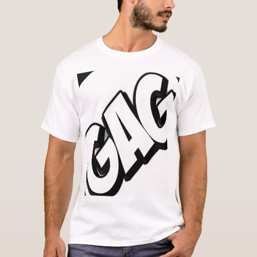 GAG Graffiti-Typografie  T-Shirt (Vorderseite)