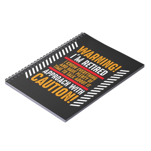 Gag Saying Senior Retired Husband Notizblock (Linke Seite)