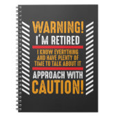 Gag Saying Senior Retired Husband Notizblock (Vorderseite)