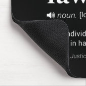 Gag-Wörterbuch-Design des Scheidungsanwalts Mousepad (Ecke)