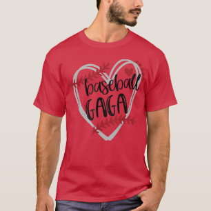 Gaga Baseball Grandma BASMA Baseball Herzstück Lov T-Shirt