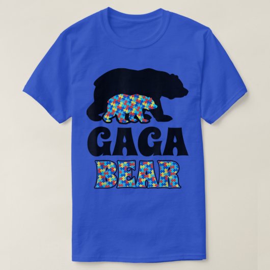 Gaga Bear Autismus Bewusstsein T-Shirt (Design vorne)