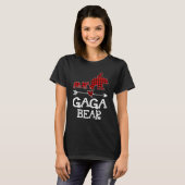 Gaga Bear  Red Buffalo Plaid Gaga Bear Pajama T-Shirt (Vorne ganz)