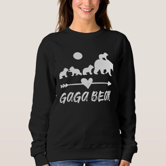 Gaga Bear with Four Cute Bear Cubs Sweatshirt (Vorderseite)