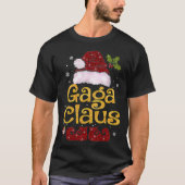 Gaga Claus Christmas Pajama Family Matching Xmas T-Shirt (Vorderseite)