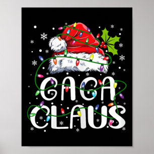 Gaga Claus Weihnachts-Weihnachtsmannmütze Matching Poster