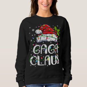 Gaga Claus Weihnachtslicht Pajama Familie Matching Sweatshirt