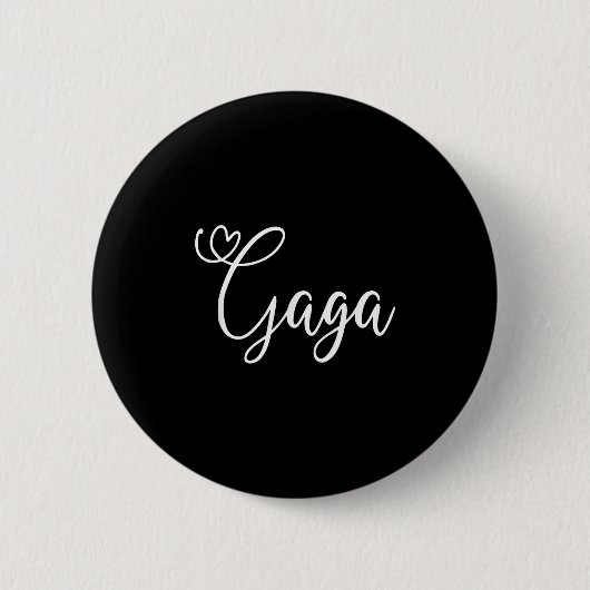 Gaga Cute Heart Grandma Button (Vorderseite)