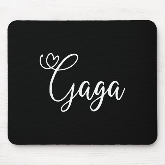 Gaga Cute Heart Grandma  Mousepad (Vorne)