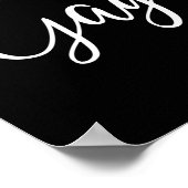 Gaga Cute Heart Grandma Poster (Ecke)