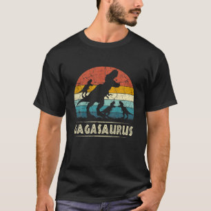 Gaga Dinosaur Gagasaurus 3 Drei Kinder Sonnenmutte T-Shirt