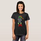 Gaga Elf Matching Family Group Weihnachtself Party T-Shirt (Vorne ganz)