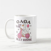 Gaga Gänse auf der Loose Funny Birthday Matching F Kaffeetasse (Links)