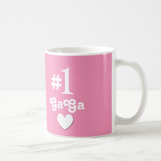 GaGa Geschenk der Nr.-1 für Großmutter Kaffeetasse (Rechts)