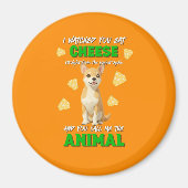 Gaga & Grumps Cheese Animal Funny Orange Chihuahua Magnet (Vorne)