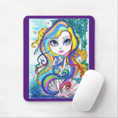 Gaga Nymphe auf der halben Muschel-Fantasie-Kunst Mousepad (Mit Mouse)