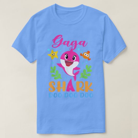 Gaga Shark Gaga Shark Lover Familienmüttertag T-Shirt (Design vorne)