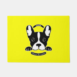 Gaga über französische Bulldogs. Fußmatte