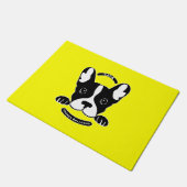 Gaga über französische Bulldogs. Fußmatte (Schrägansicht)