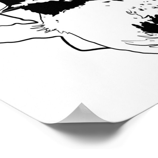 Gaga-Vogelreihe 1 Poster (Ecke)