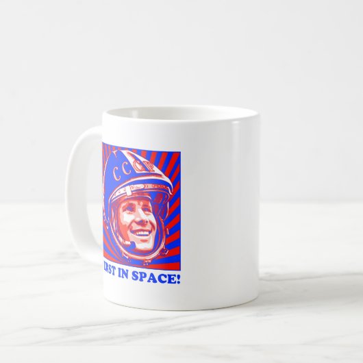 Gagarin ЮрийГагарин Kaffeetasse (Vorderseite Links)