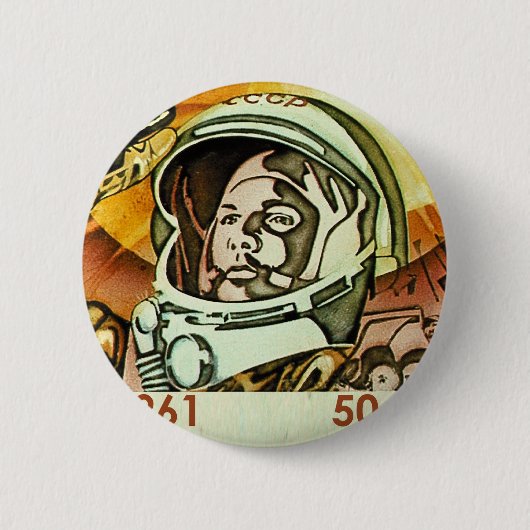 Gagarin Button (Vorderseite)