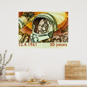 Gagarin Gross-Poster Poster (Küche)