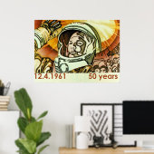 Gagarin Gross-Poster Poster (Heimbüro)