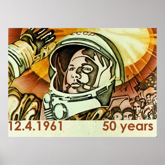 Gagarin Gross-Poster Poster (Vorne)