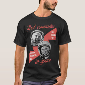 Gagarin und Tereshkova erste Kameraden der Astrona T-Shirt
