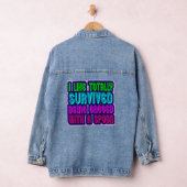 Gaged mit Spoon Survivor Funny 80er Slogan Jeansjacke (Hangar)
