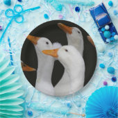 Gaggle der weißen Enten Pappteller (Party)