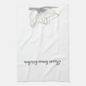 Gaggle des Gänsepens und der Zeichnend Tinte Geschirrtuch (Vertikal)