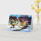 Gagnon - A Quebec Village Street, Karte (Gelbe Blume)