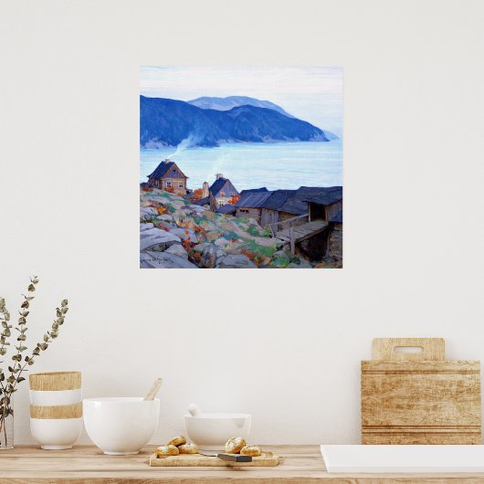 Gagnon - Abend auf dem Poster der Nordküste (Küche)